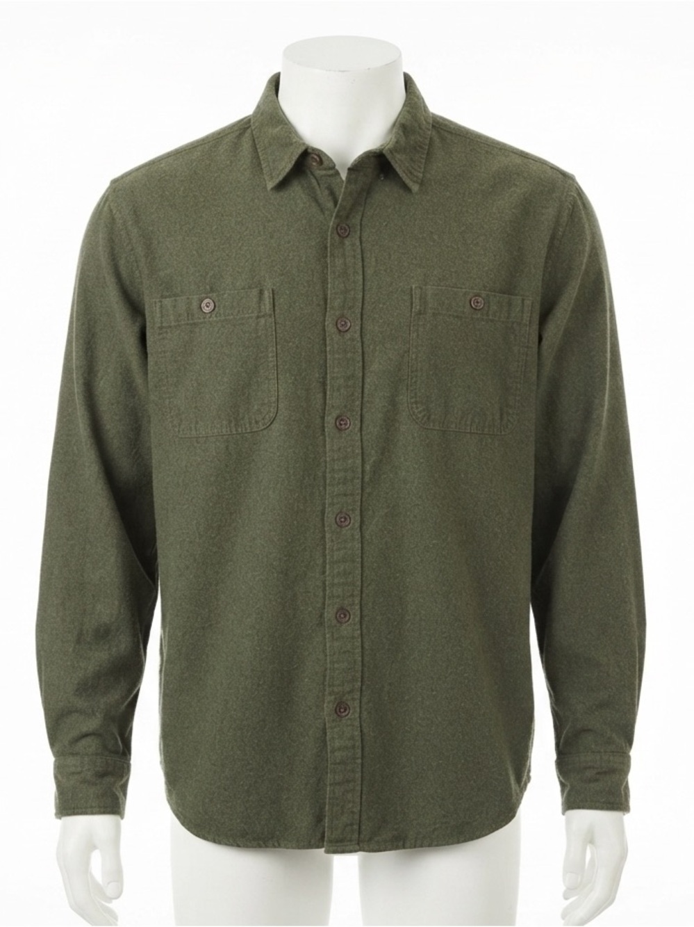 Duluth Trading Co Green Free Swingin Flannel Button Down Work Shirt Mens 3XL